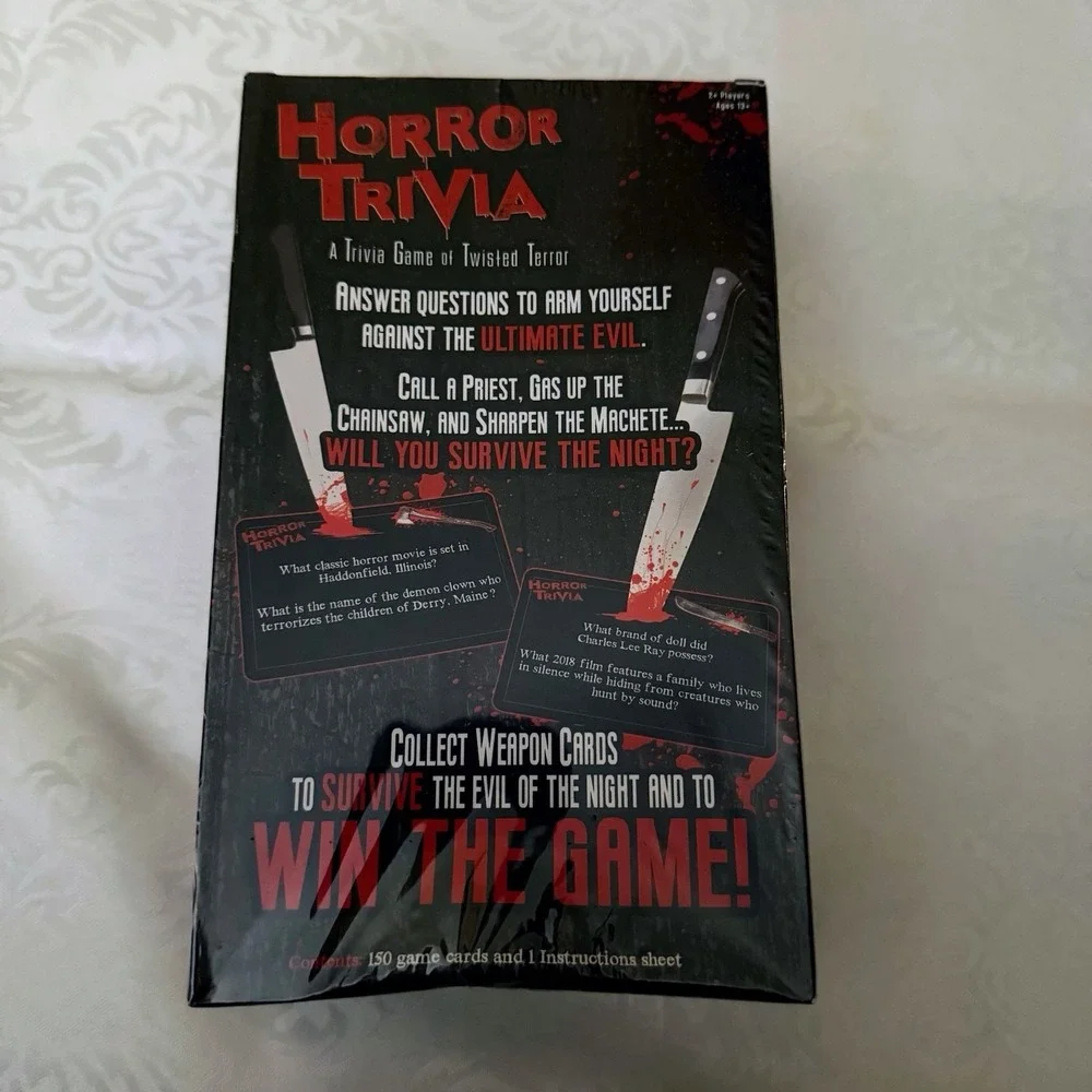 Goliath Horror Trivia A Trivia Game of Twisted Terror Card Set.  New/Sealed